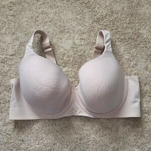 Lane Bryant Cacique Balconette Nude Bra 42DDD Back Full Coverage Underwire Lined